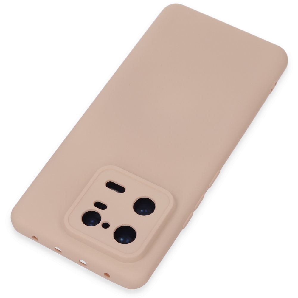 Newface Xiaomi Mi 13 Pro Kılıf Nano içi Kadife Silikon - Pudra