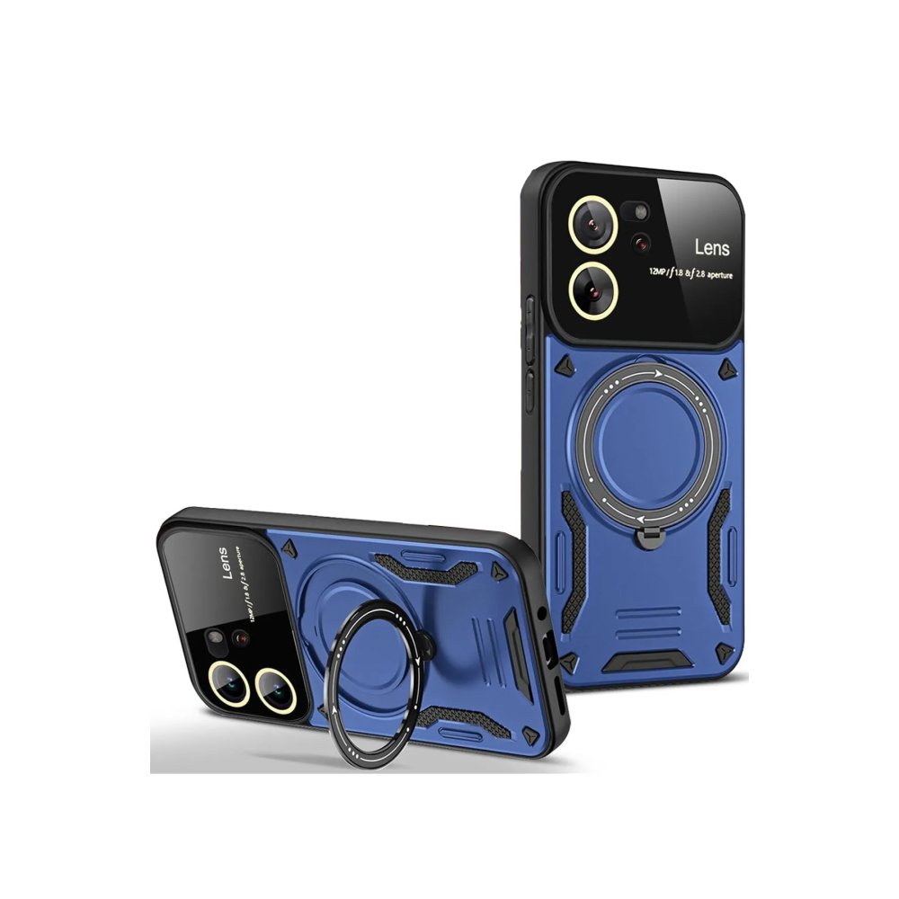 Newface Xiaomi Mi 13T Pro Kılıf Joy Lens Standlı Kapak - Lacivert