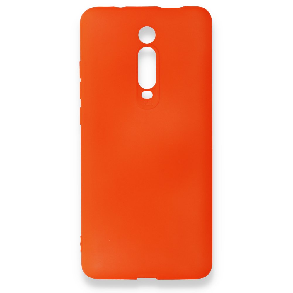 Newface Xiaomi Mi 9T Kılıf First Silikon - Turuncu