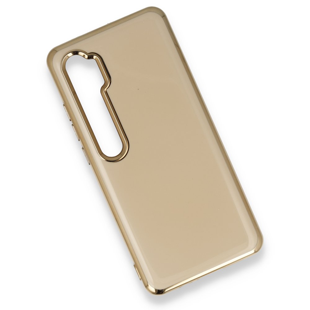 Newface Xiaomi Mi Note 10 Pro Kılıf İkon Silikon - Gold