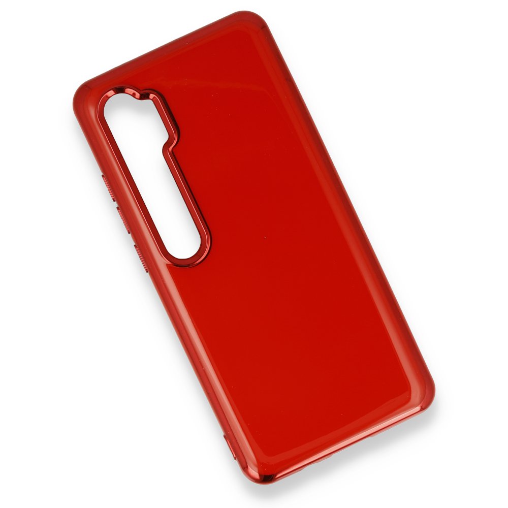 Newface Xiaomi Mi Note 10 Kılıf İkon Silikon - Kırmızı