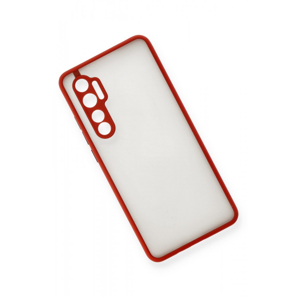 Newface Xiaomi Mi Note 10 Lite Kılıf Montreal Silikon Kapak - Kırmızı