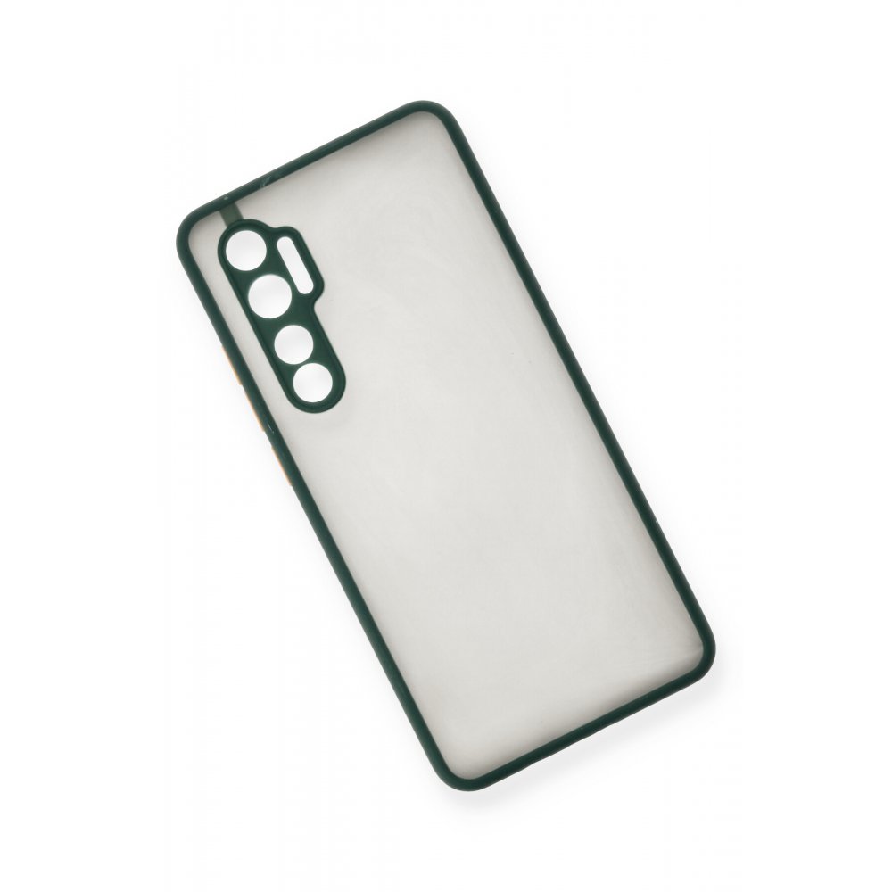 Newface Xiaomi Mi Note 10 Lite Kılıf Montreal Silikon Kapak - Yeşil
