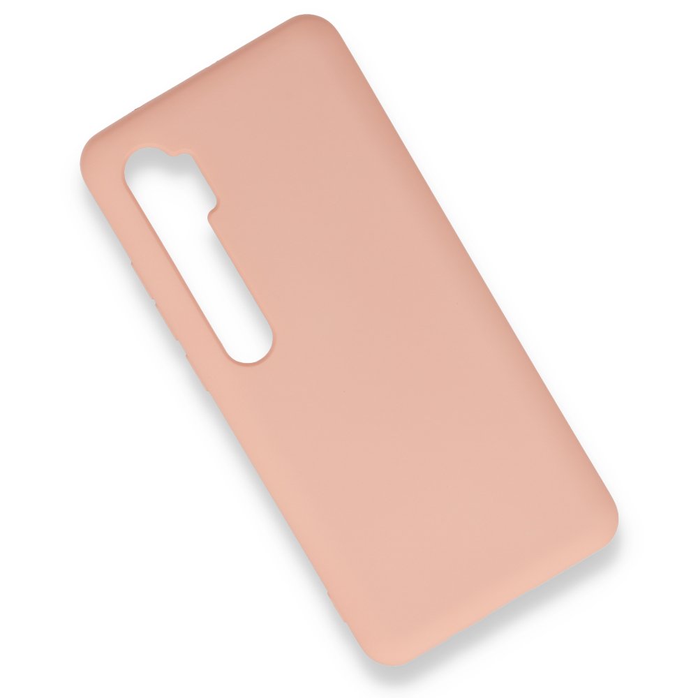 Newface Xiaomi Mi Note 10 Lite Kılıf Nano içi Kadife  Silikon - Pudra