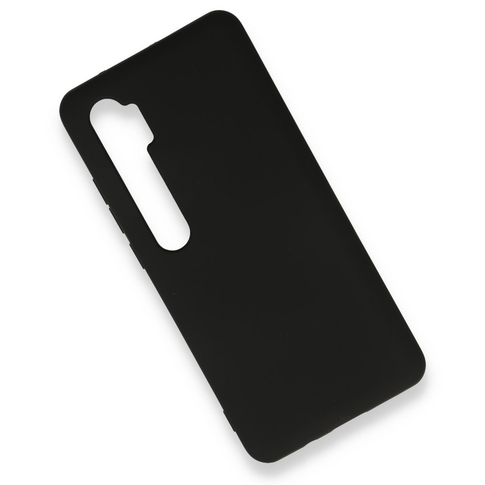 Newface Xiaomi Mi Note 10 Lite Kılıf Nano içi Kadife  Silikon - Siyah