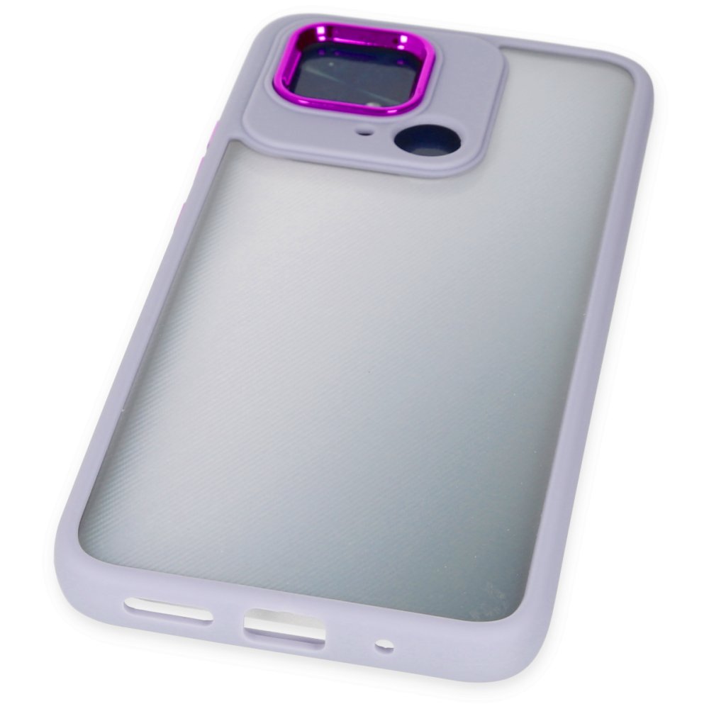 Newface Xiaomi Poco C40 Kılıf Dora Kapak - Lila