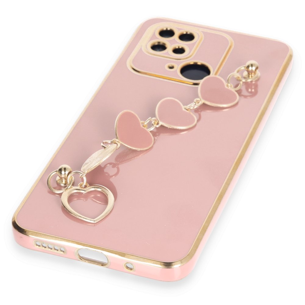 Newface Xiaomi Poco C40 Kılıf Esila Silikon - Pudra