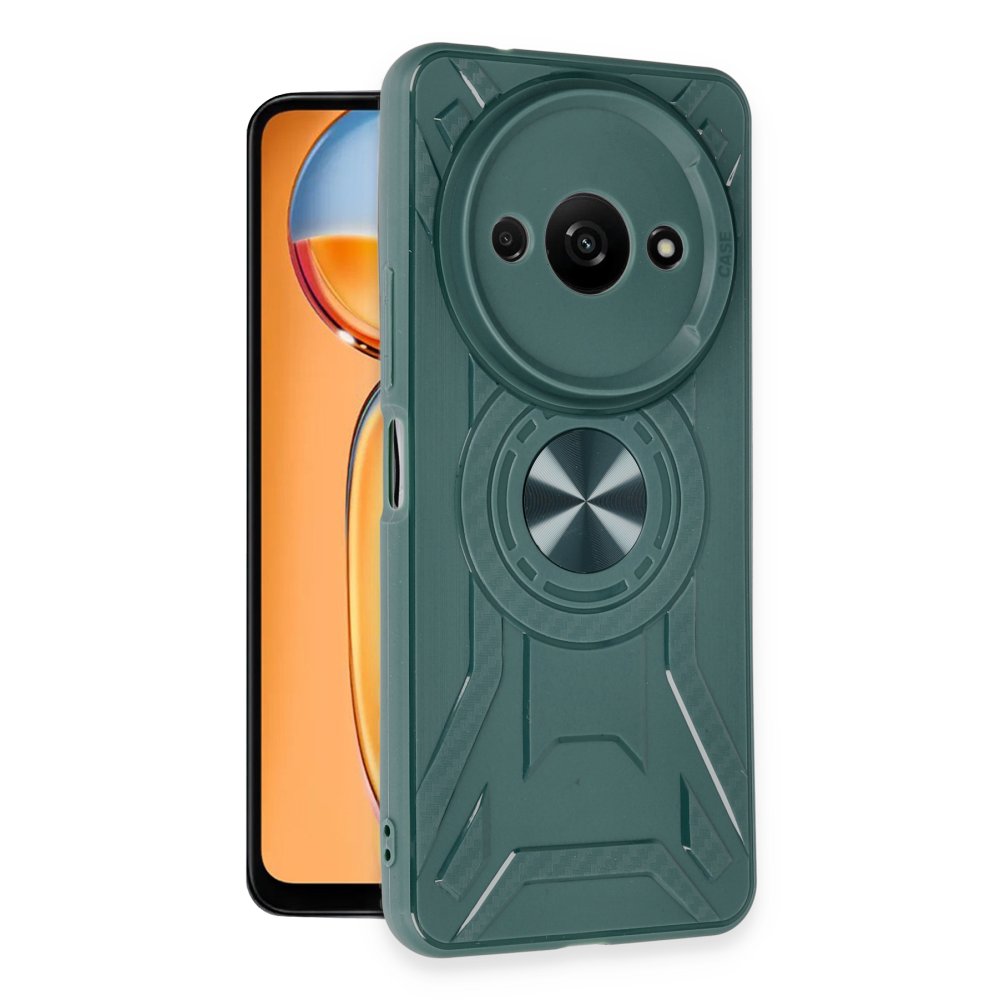 Newface Xiaomi Poco C61 Kılıf Lincoln Silikon - Koyu Yeşil