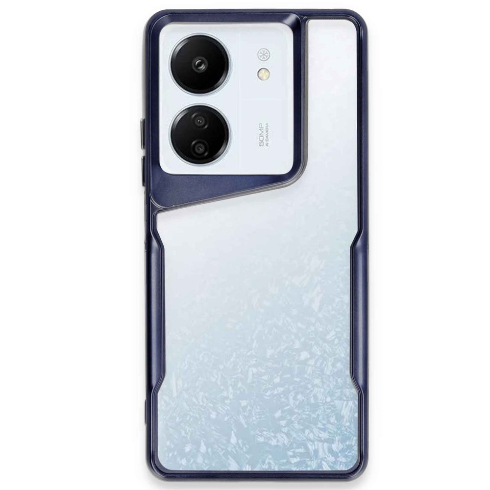 Newface Xiaomi Poco C65 Kılıf Boyi Silikon Kapak - Lacivert