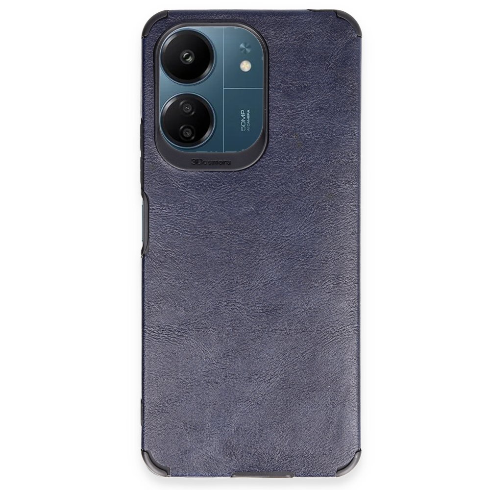 Newface Xiaomi Poco C65 Kılıf Loop Deri Silikon - Lacivert