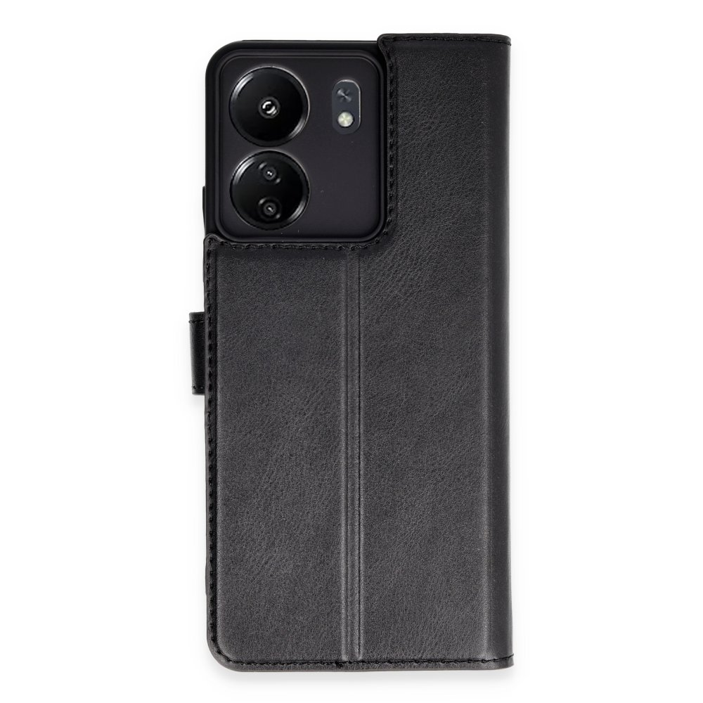 Newface Xiaomi Poco C65 Kılıf Trend S Plus Kapaklı Kılıf - Siyah