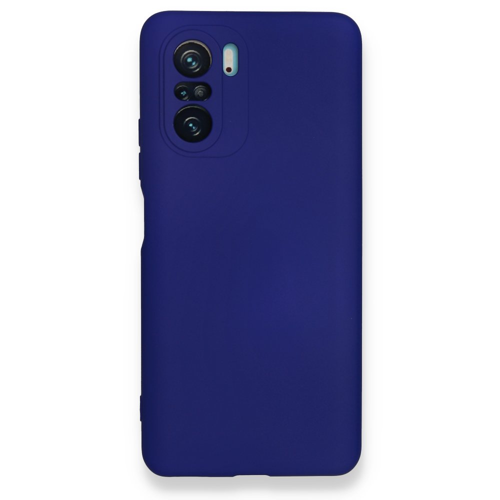Newface Xiaomi Poco F3 Kılıf Nano içi Kadife Silikon - Koyu Mavi