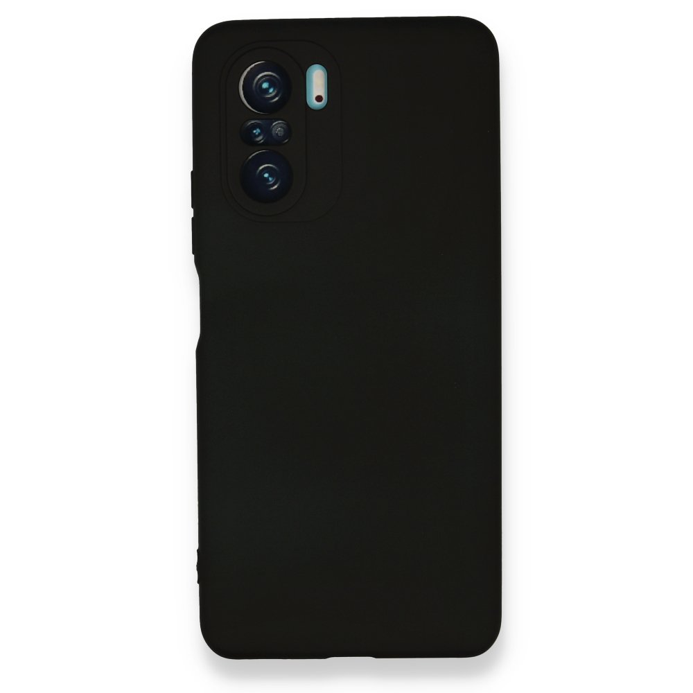 Newface Xiaomi Poco F3 Kılıf Nano içi Kadife Silikon - Siyah