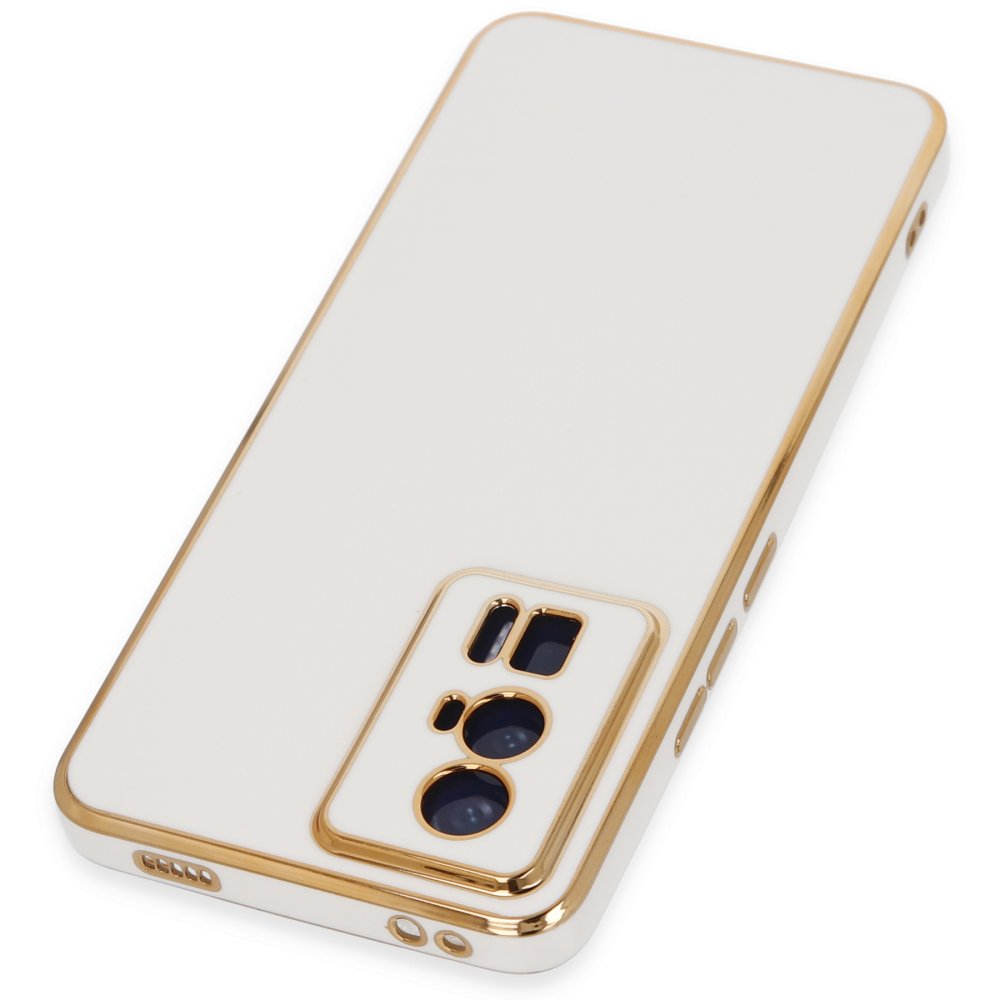 Newface Xiaomi Poco F5 Pro Kılıf Volet Silikon - Beyaz