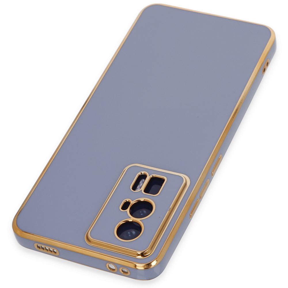 Newface Xiaomi Poco F5 Pro Kılıf Volet Silikon - Mavi