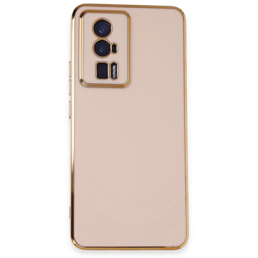 Newface Xiaomi Poco F5 Pro Kılıf Volet Silikon - Pembe