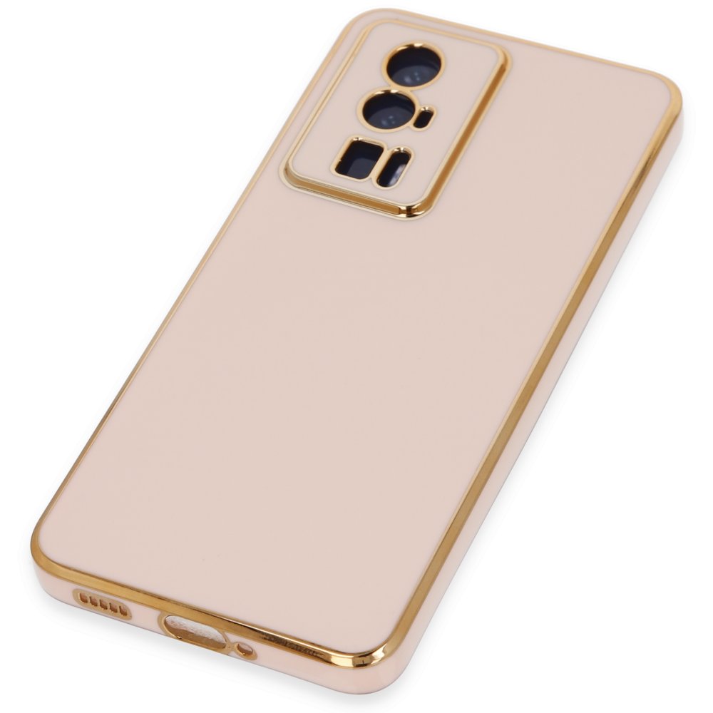 Newface Xiaomi Poco F5 Pro Kılıf Volet Silikon - Pembe