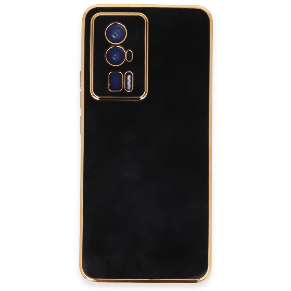 Newface Xiaomi Poco F5 Pro Kılıf Volet Silikon - Siyah