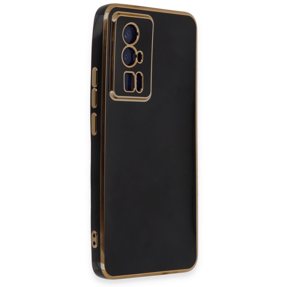 Newface Xiaomi Poco F5 Pro Kılıf Volet Silikon - Siyah