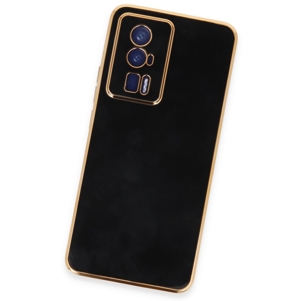 Newface Xiaomi Poco F5 Pro Kılıf Volet Silikon - Siyah