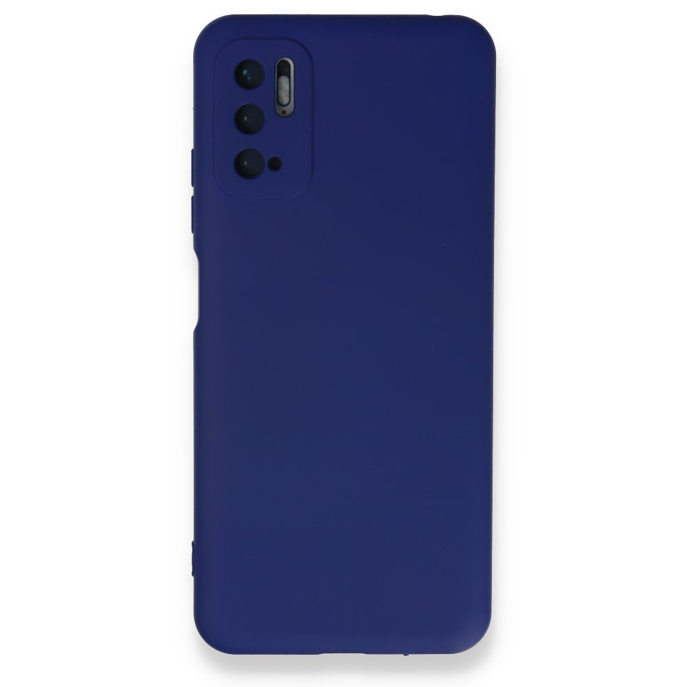 Newface Xiaomi Poco M3 Pro Kılıf Nano içi Kadife  Silikon - Koyu Mavi