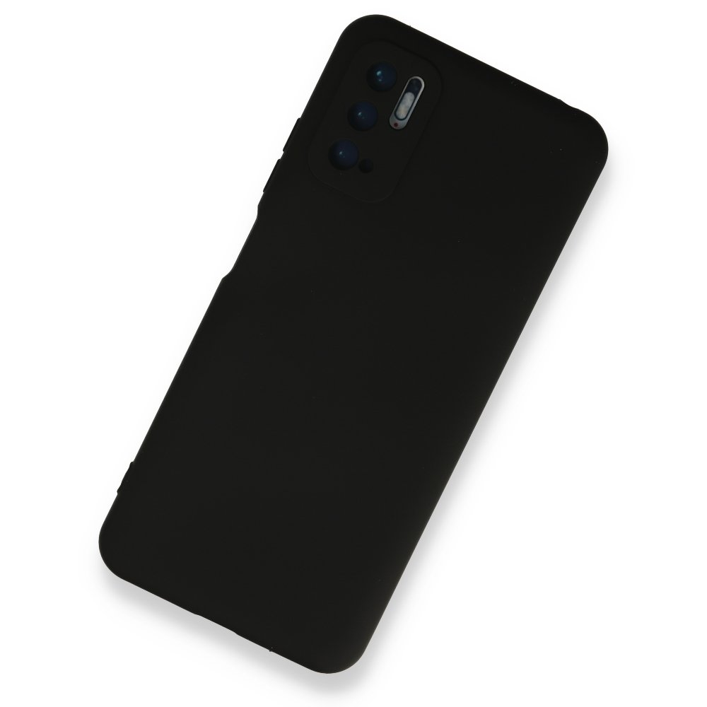 Newface Xiaomi Poco M3 Pro Kılıf Nano içi Kadife  Silikon - Siyah