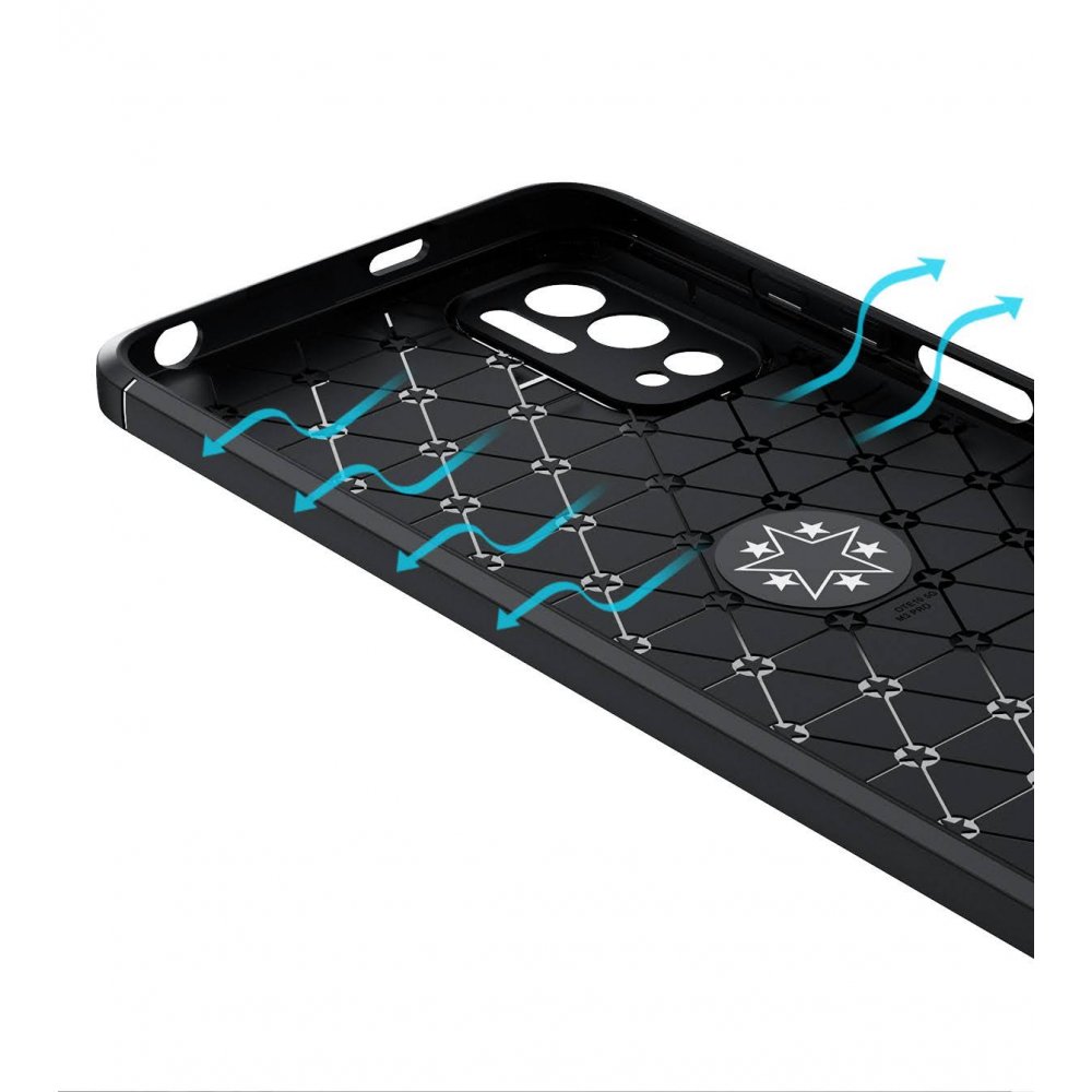 Newface Xiaomi Poco M3 Pro Kılıf Range Yüzüklü Silikon - Siyah-Gold