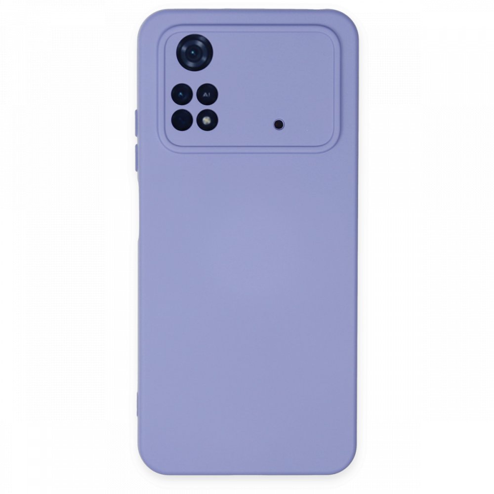 Newface Xiaomi Poco M4 Pro 4G Kılıf Nano içi Kadife Silikon - Lila