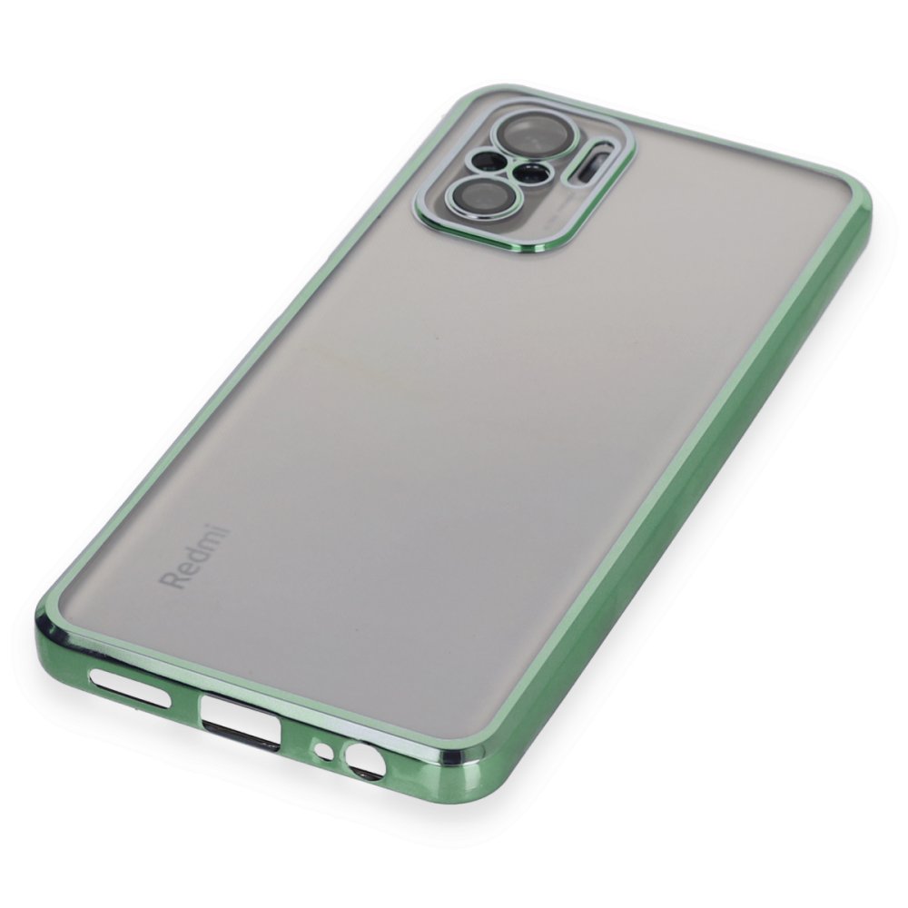 Newface Xiaomi Poco M5s Kılıf Razer Lensli Silikon - Yeşil