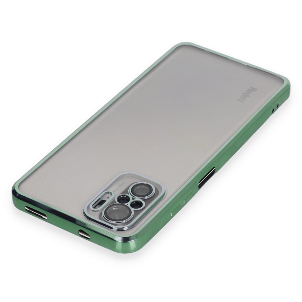 Newface Xiaomi Poco M5s Kılıf Razer Lensli Silikon - Yeşil