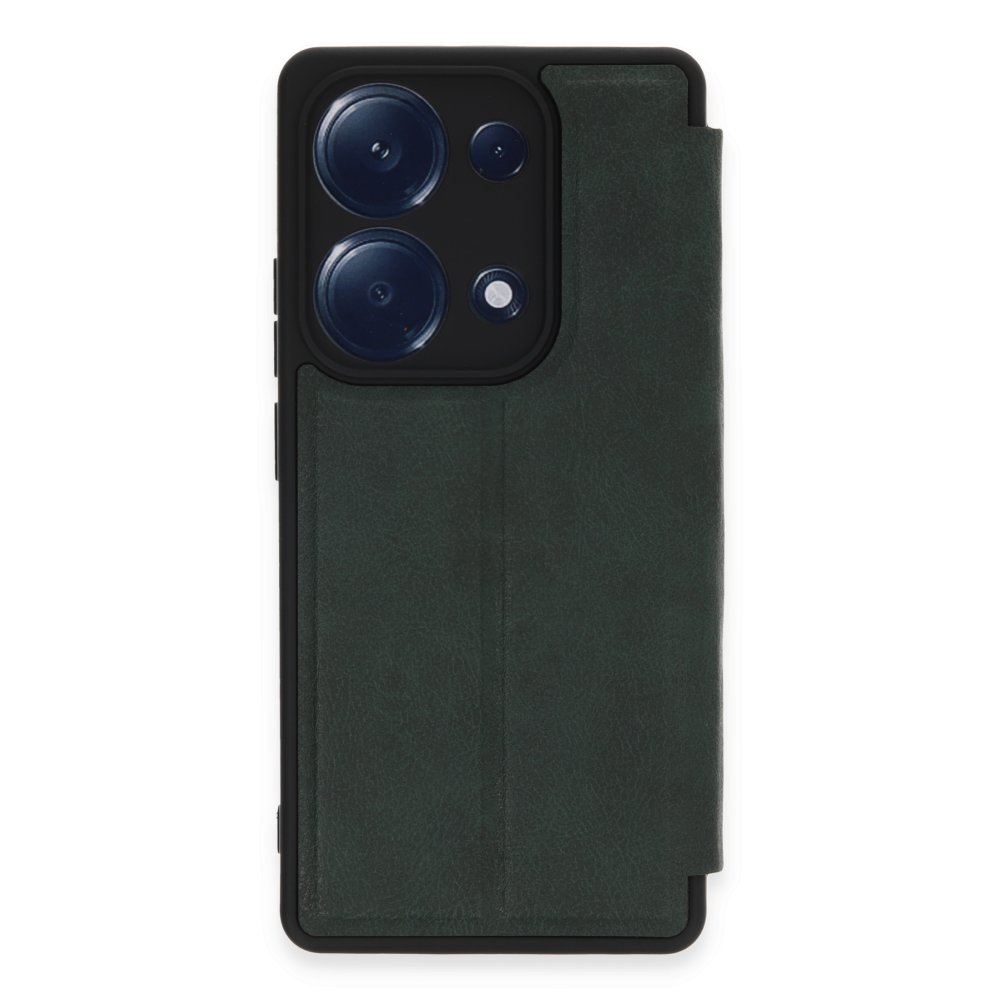 Newface Xiaomi Poco M6 Pro 4G Kılıf Flip Cover - Koyu Yeşil