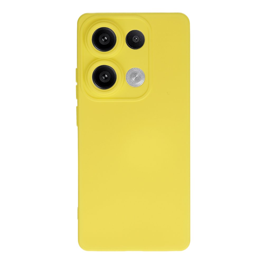 Newface Xiaomi Poco M6 Pro 4G Kılıf Nano içi Kadife Silikon - Sarı