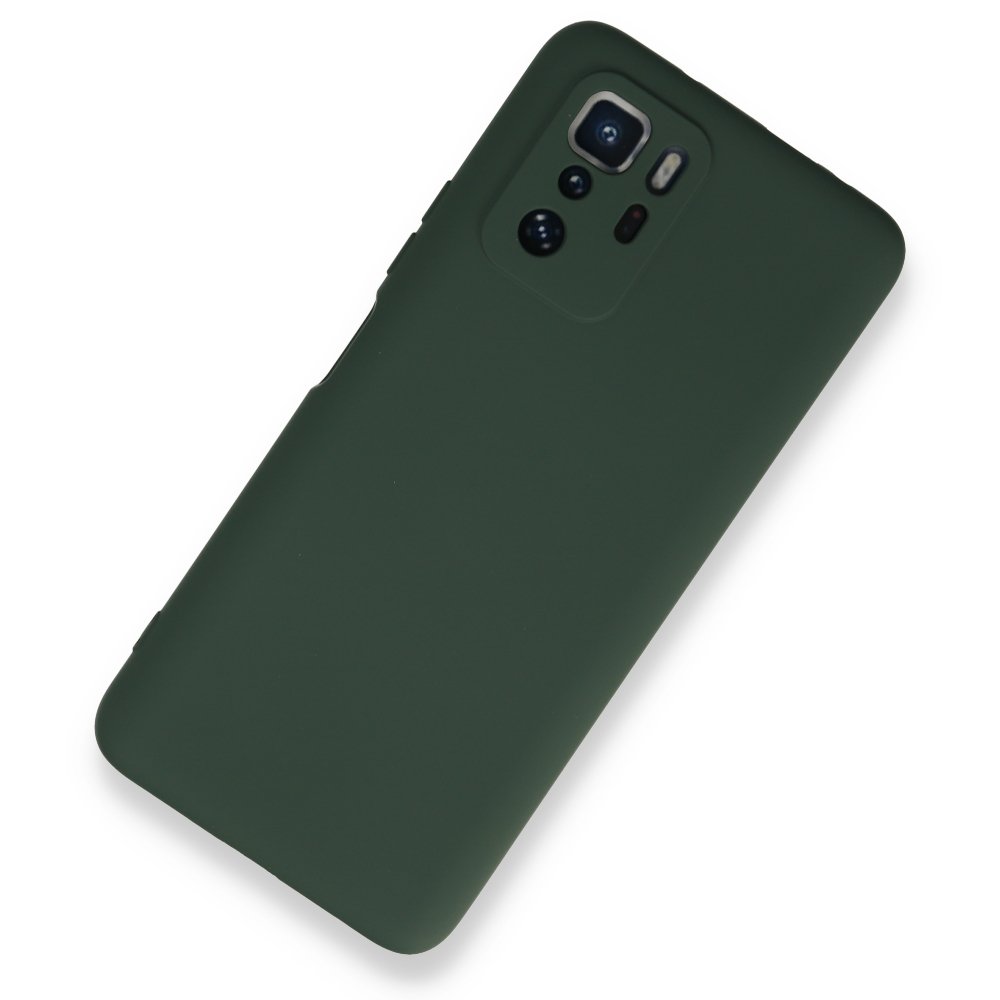 Newface Xiaomi Poco X3 GT Kılıf Nano içi Kadife  Silikon - Koyu Yeşil