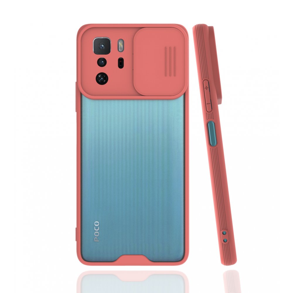 Newface Xiaomi Poco X3 GT Kılıf Platin Kamera Koruma Silikon - Pembe