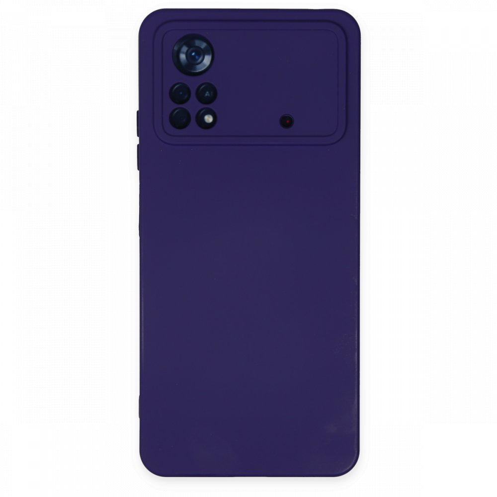 Newface Xiaomi Poco X4 Pro 5G Kılıf Nano içi Kadife Silikon - Mor