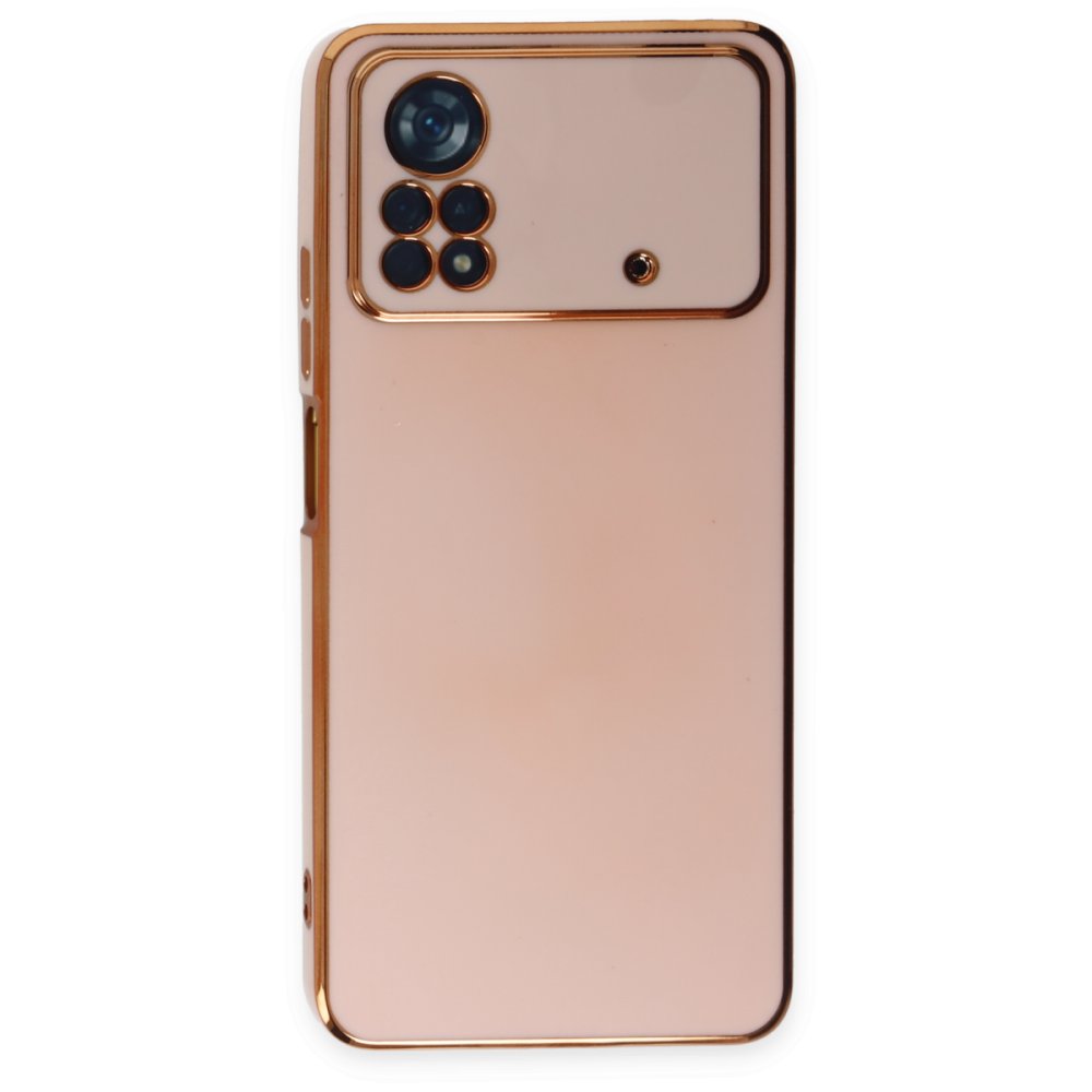 Newface Xiaomi Poco X4 Pro 5G Kılıf Volet Silikon - Pembe