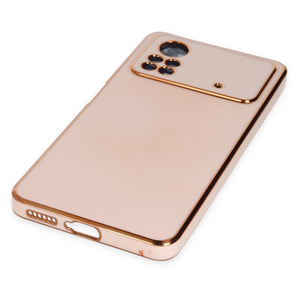 Newface Xiaomi Poco X4 Pro 5G Kılıf Volet Silikon - Pembe