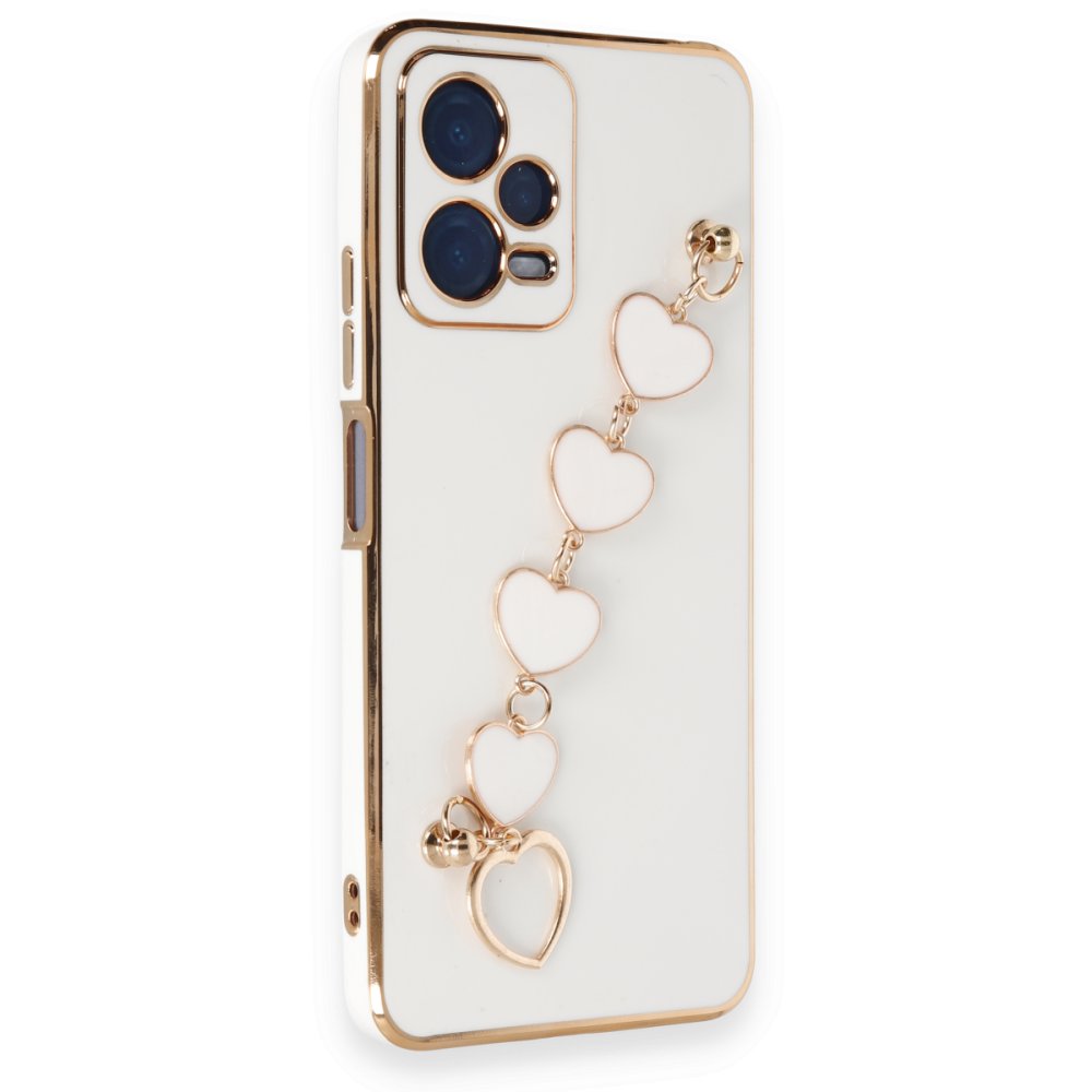 Newface Xiaomi Poco X5 5G Kılıf Esila Silikon - Beyaz