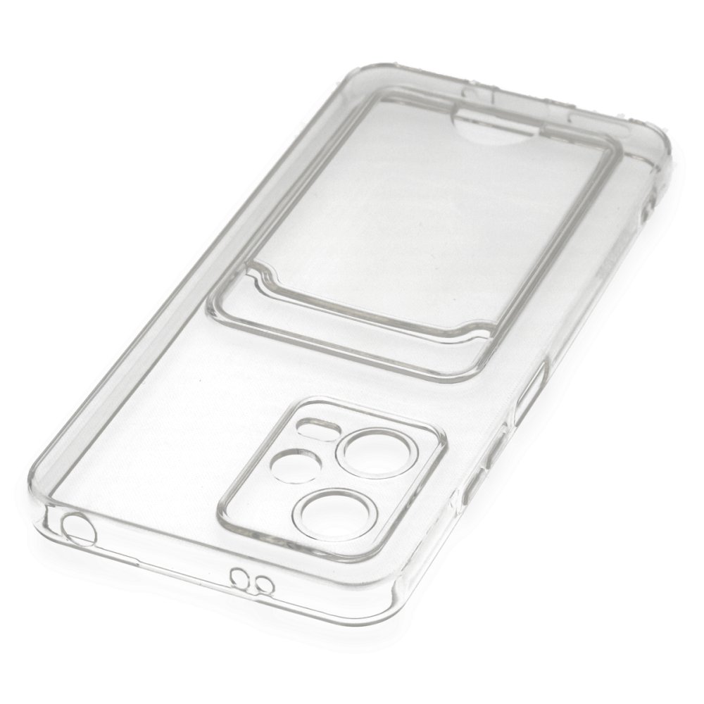 Newface Xiaomi Poco X5 5G Kılıf Kart Şeffaf Silikon - Şeffaf