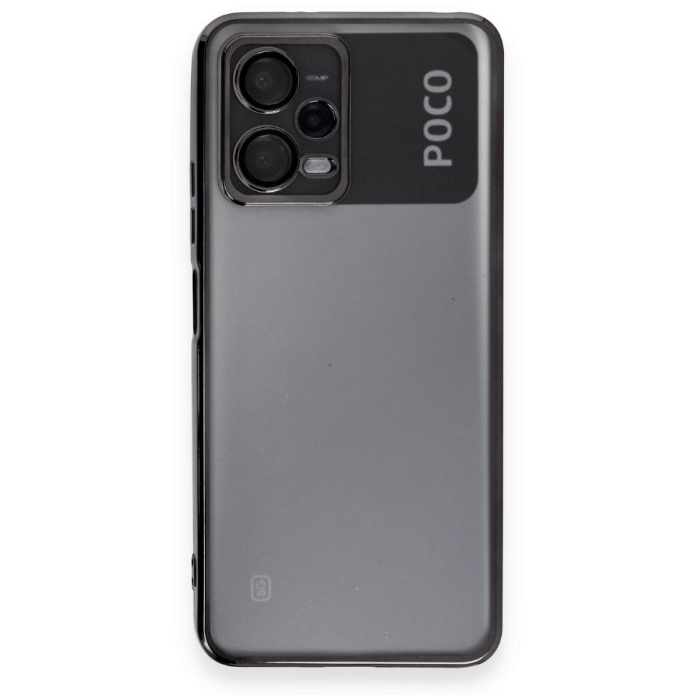 Newface Xiaomi Poco X5 5G Kılıf Razer Lensli Silikon - Siyah