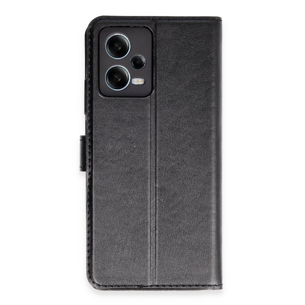 Newface Xiaomi Poco X5 5G Kılıf Trend S Plus Kapaklı Kılıf - Siyah