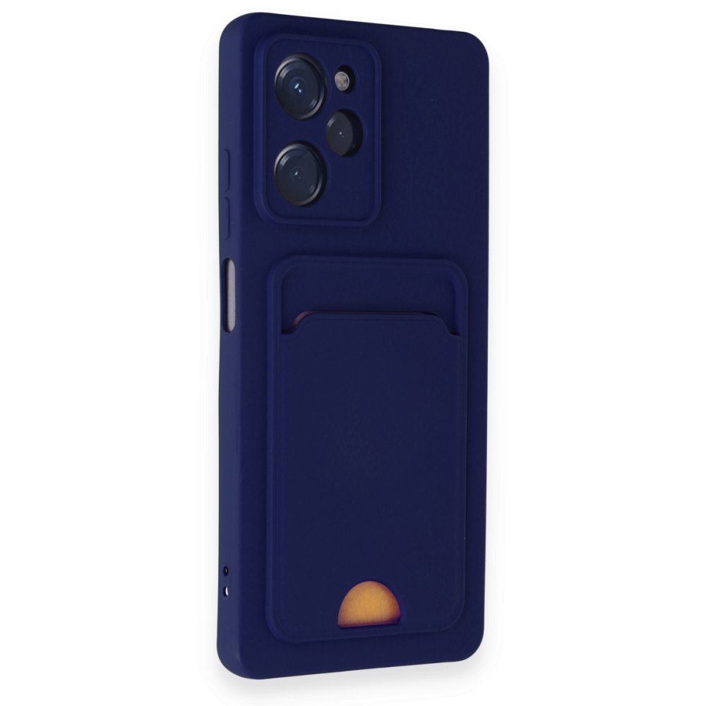 Newface Xiaomi Poco X5 Pro 5G Kılıf Kelvin Kartvizitli Silikon - Lacivert