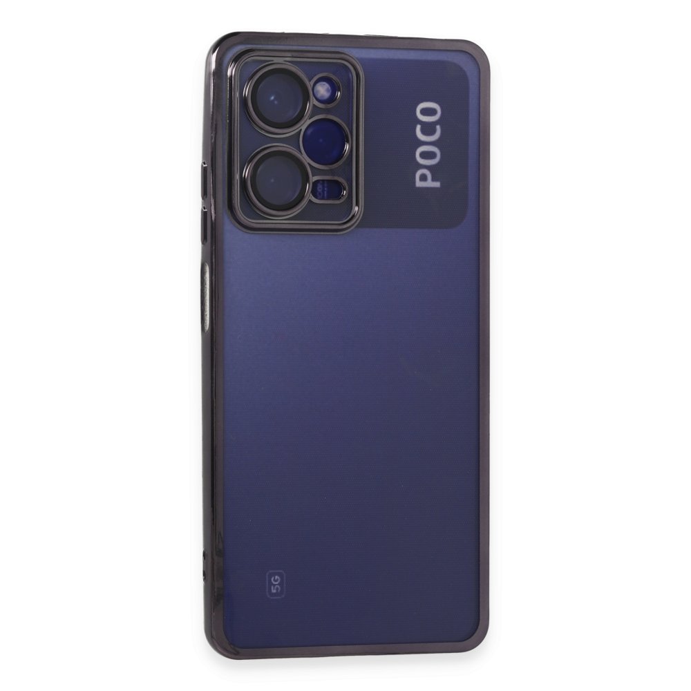 Newface Xiaomi Poco X5 Pro 5G Kılıf Razer Lensli Silikon - Mor