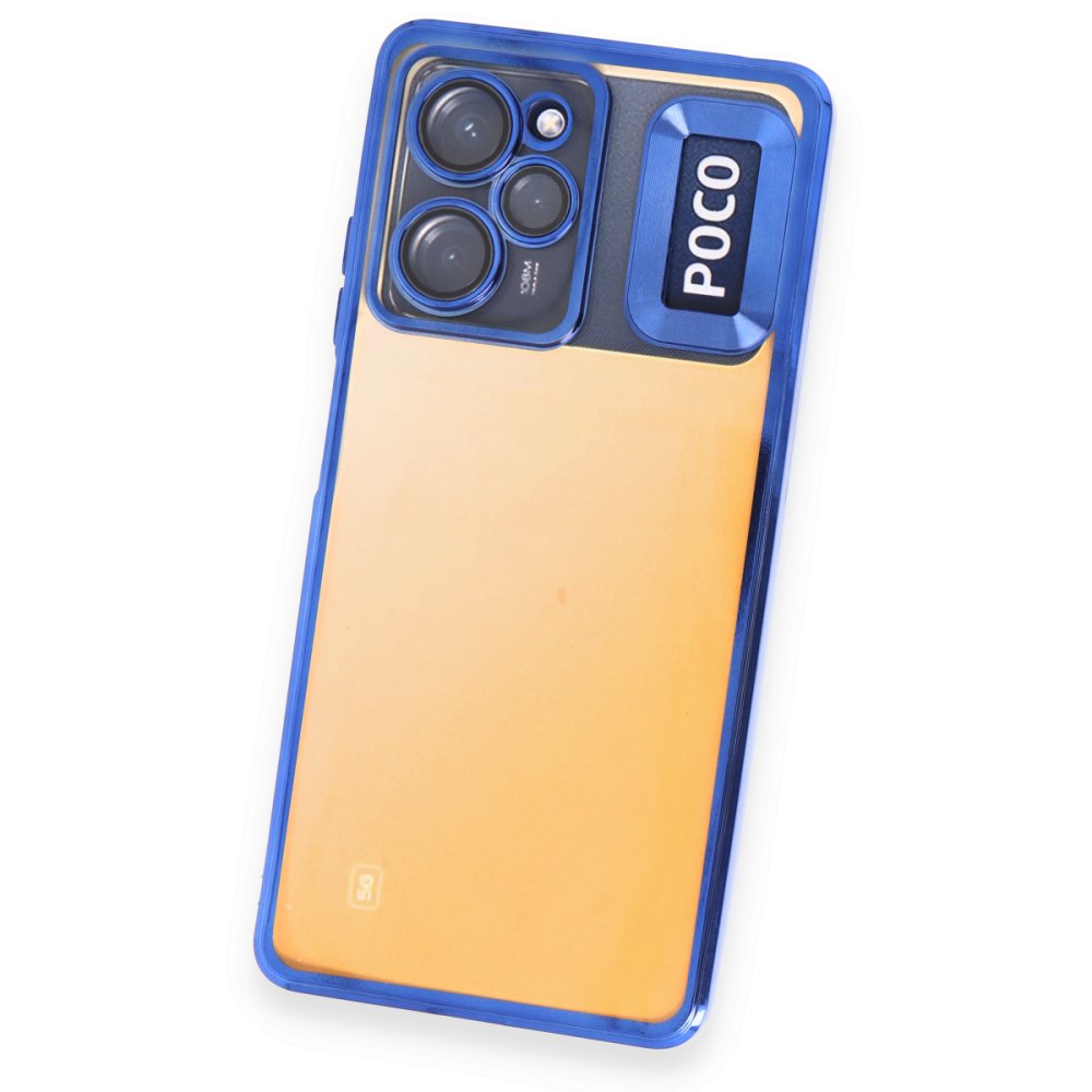 Newface Xiaomi Poco X5 Pro 5G Kılıf Slot Silikon - Mavi