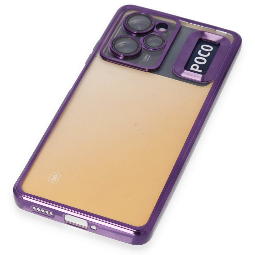 Newface Xiaomi Poco X5 Pro 5G Kılıf Slot Silikon - Mor
