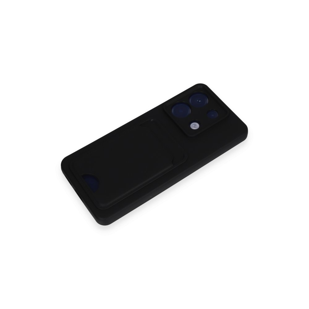 Newface Xiaomi Poco X6 Kılıf Kelvin Kartvizitli Silikon - Siyah