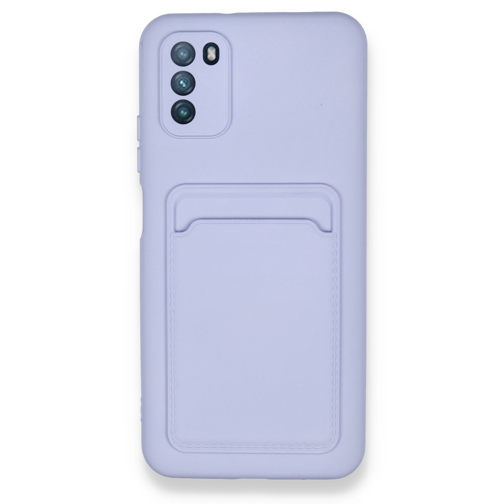 Newface Xiaomi Pocophone M3 Kılıf Kelvin Kartvizitli Silikon - Lila