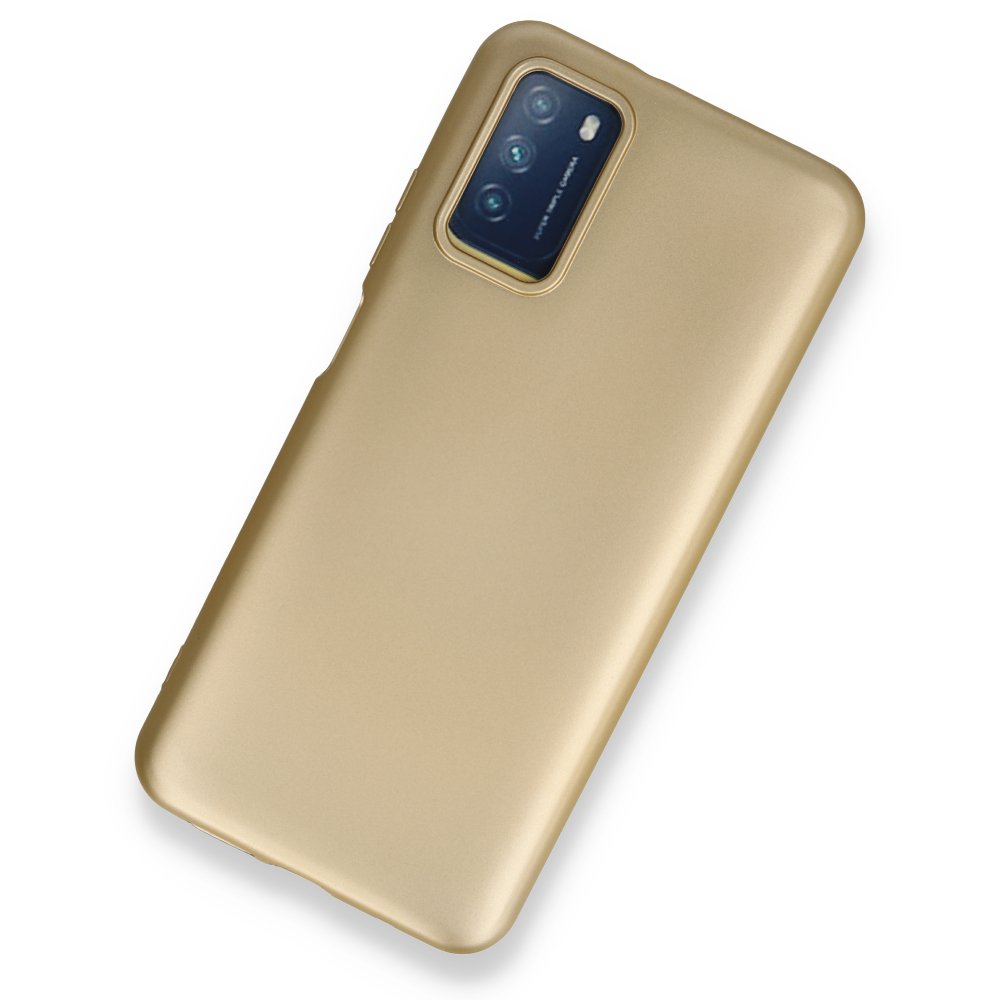 Newface Xiaomi Pocophone M3 Kılıf First Silikon - Gold