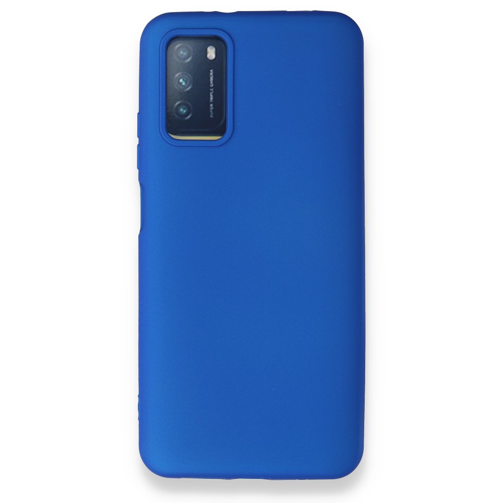 Newface Xiaomi Pocophone M3 Kılıf First Silikon - Mavi