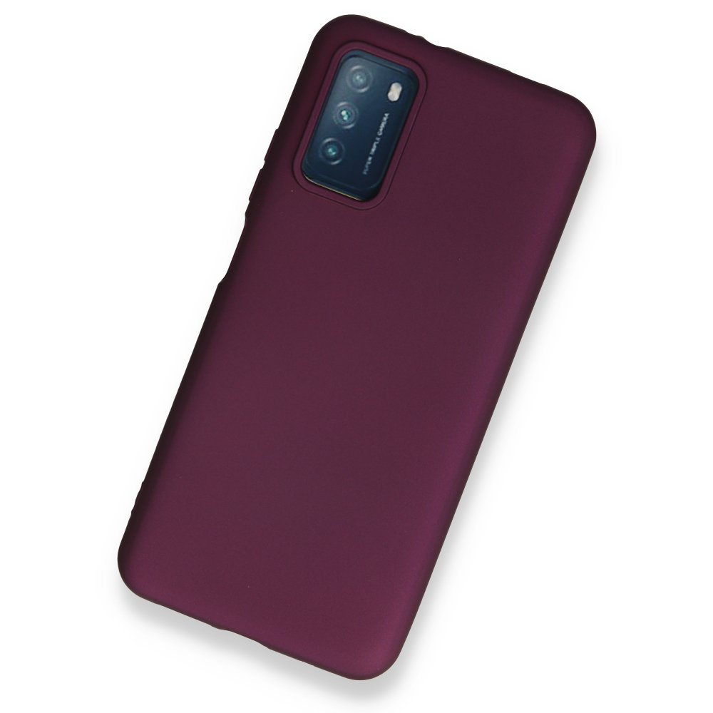 Newface Xiaomi Pocophone M3 Kılıf First Silikon - Mürdüm
